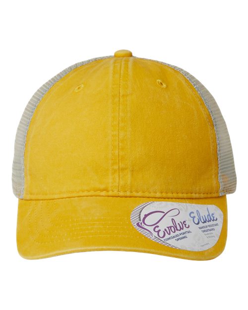 yellow and khaki hat