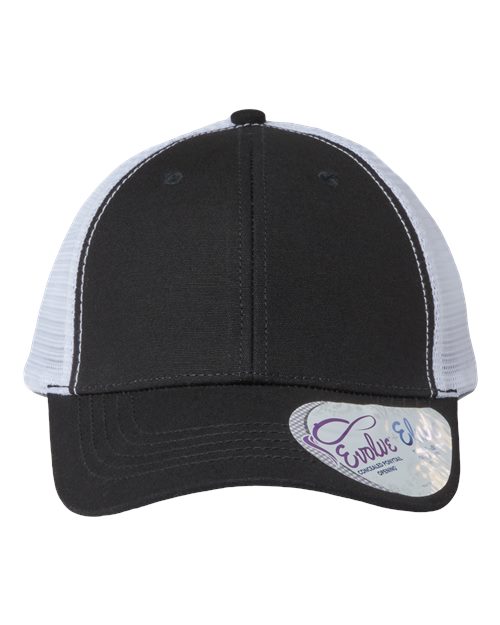 black and white hat