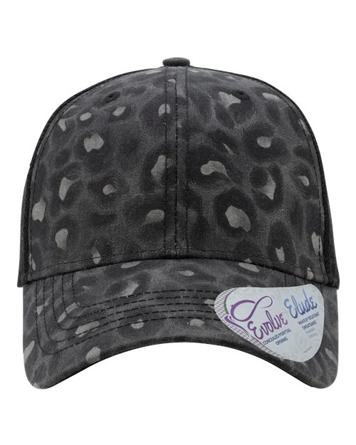 black leopard hat