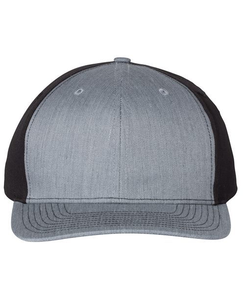 grey and black hat