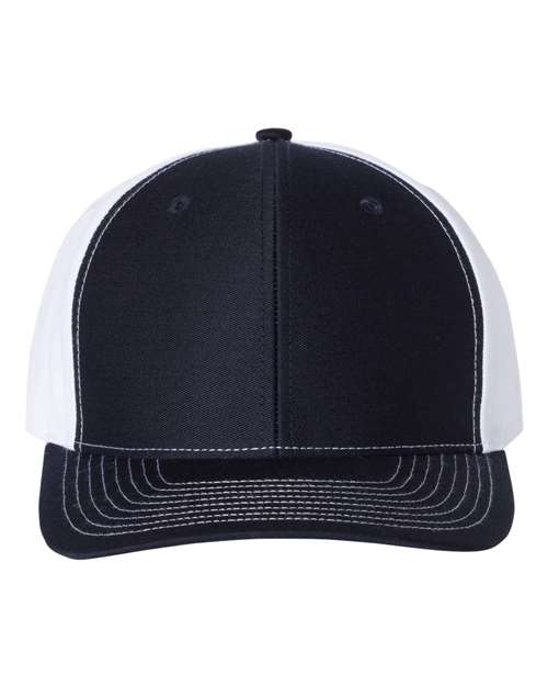 black and white hat