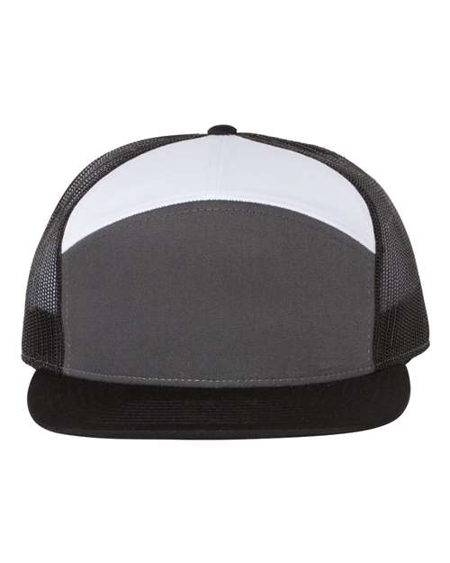 black grey and white hat