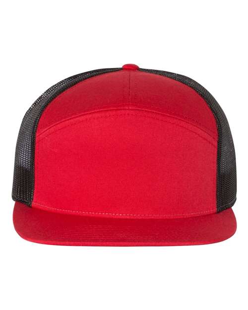 red and black hat