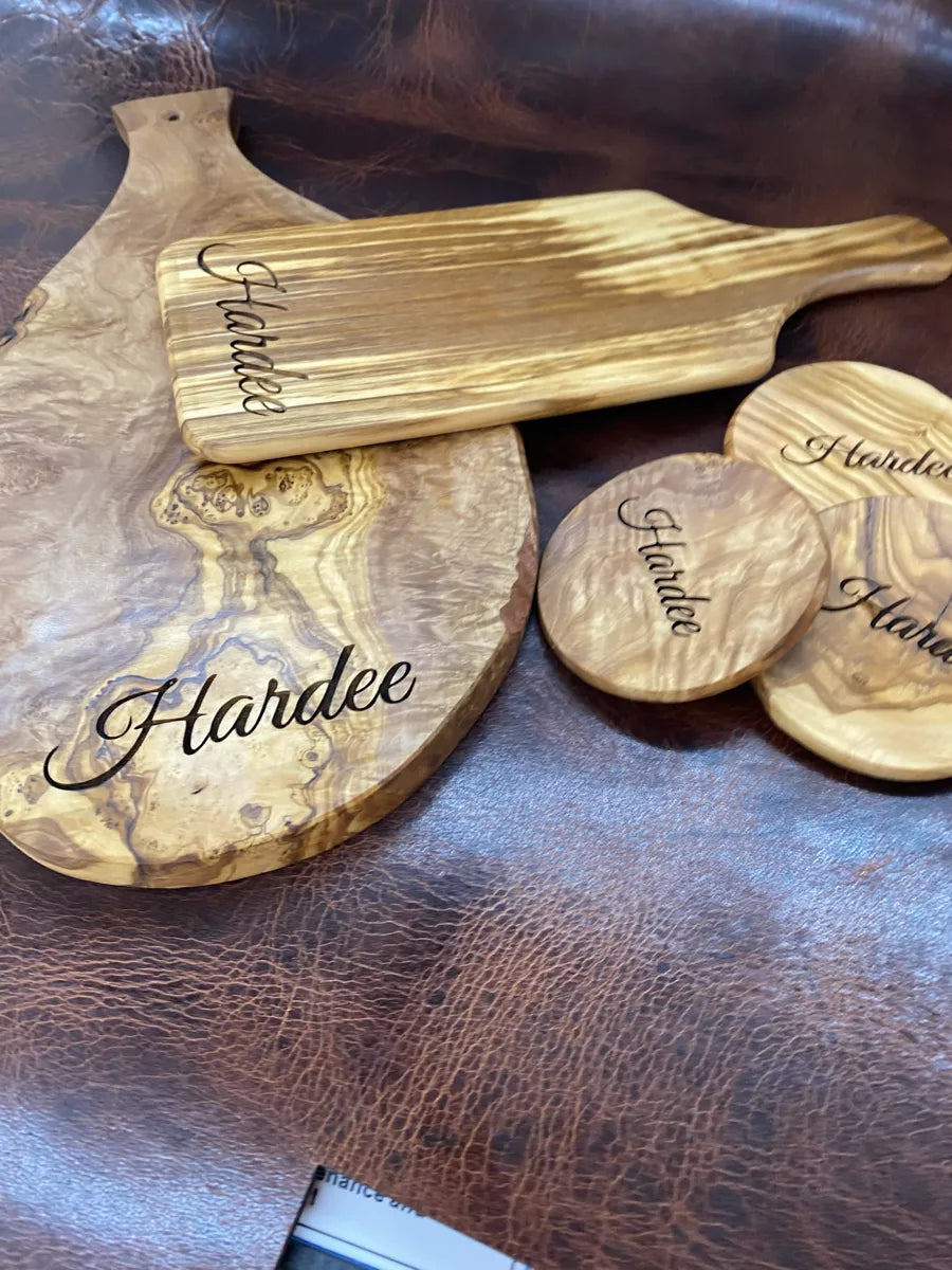 engraved wooden cutting board