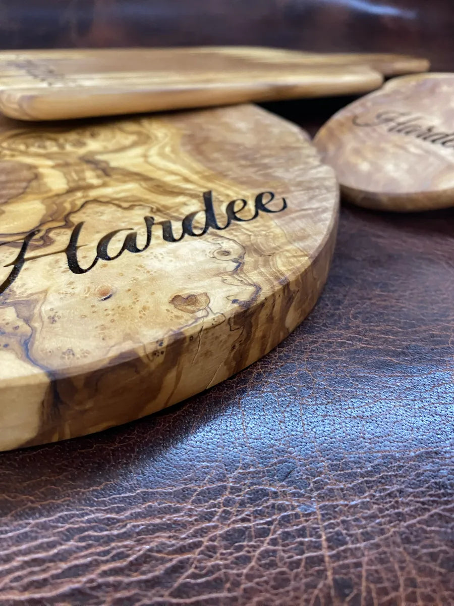 engraved wooden cutting board