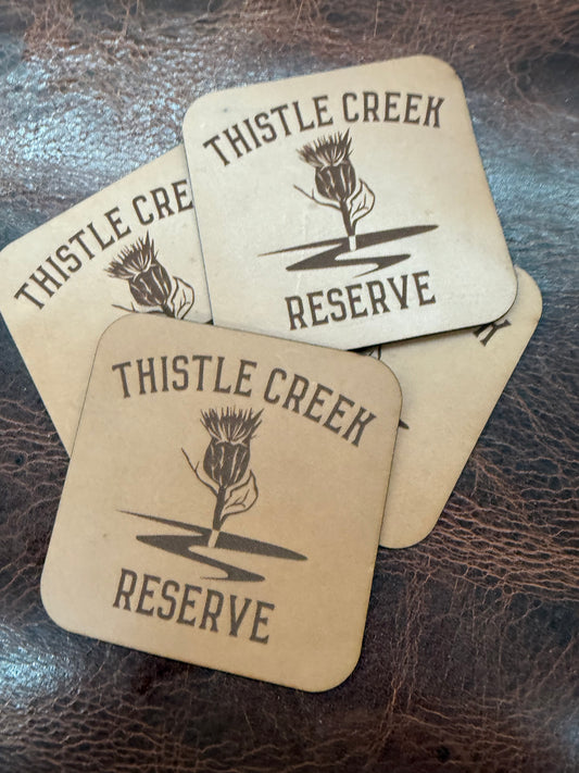 7-8 Oz. Leather Coasters