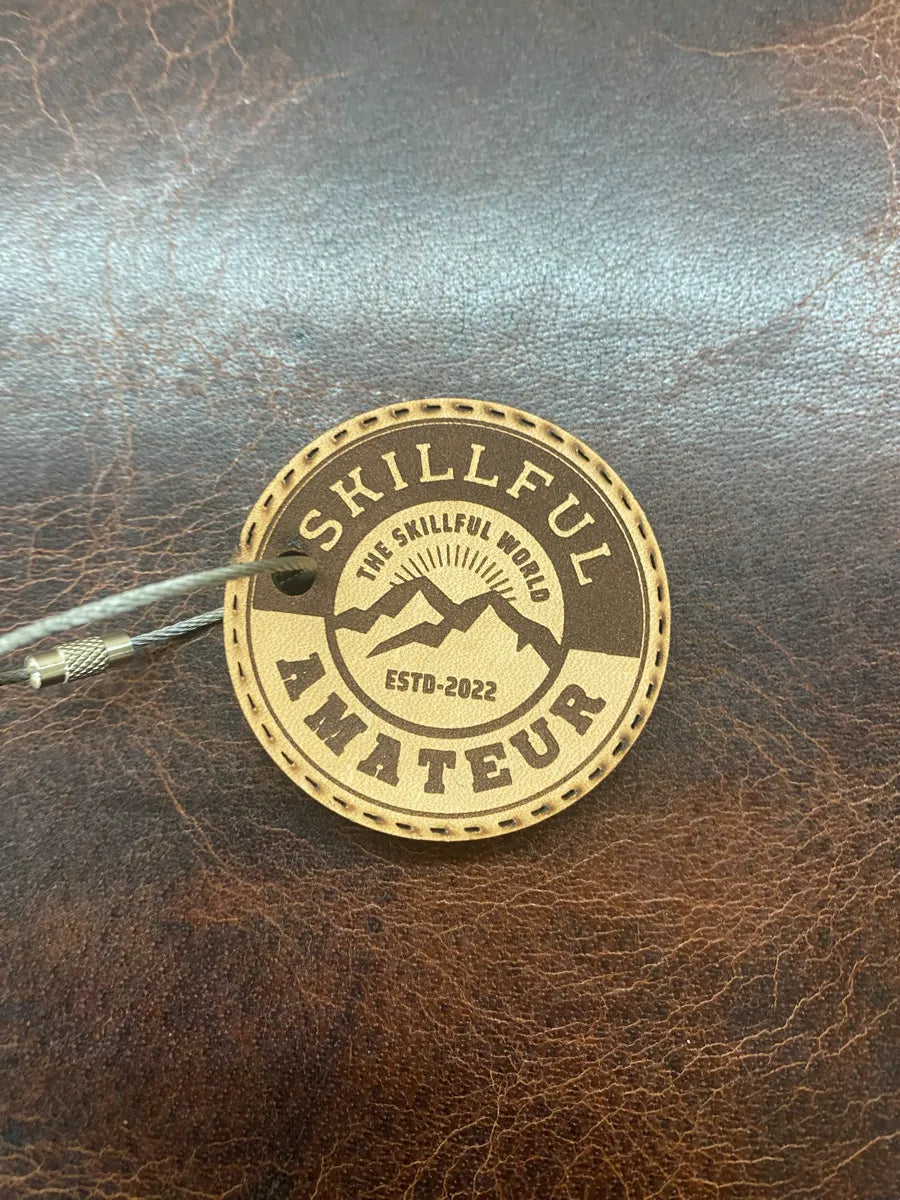 Leather Skillful Amateur keychain